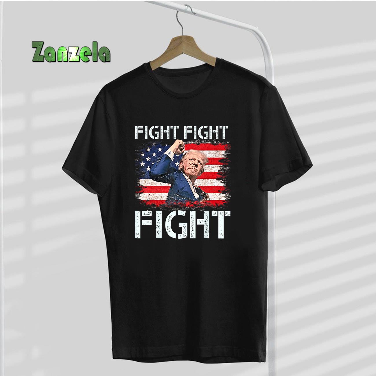 Trump Fight Fight Fight Trump Signals To Americans to Fight T-Shirt