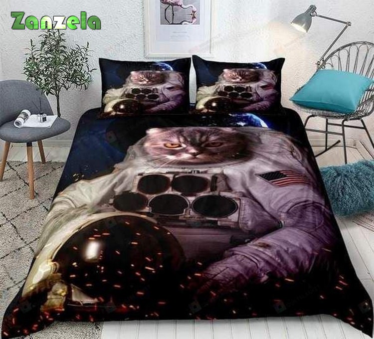 3D Astronaut Outer Space Bed Sheets Duvet Cover Bedding Sets