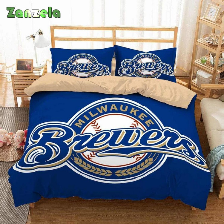 Milwaukee Brewers Duvet Cover Bedding Sets