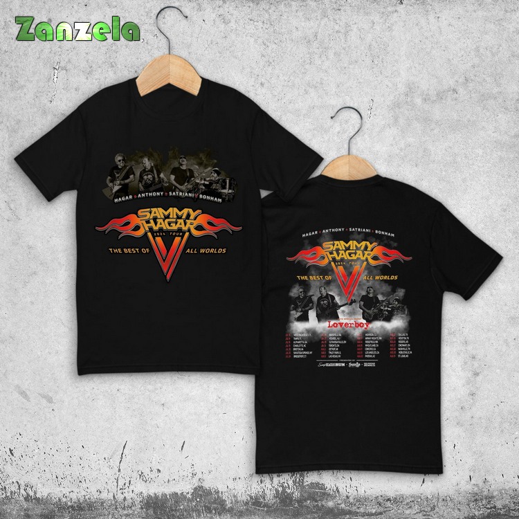 The Best Of All Worlds 2024 Tour T-Shirt, Sammy Hagar Metal Band Music Tour Shirt